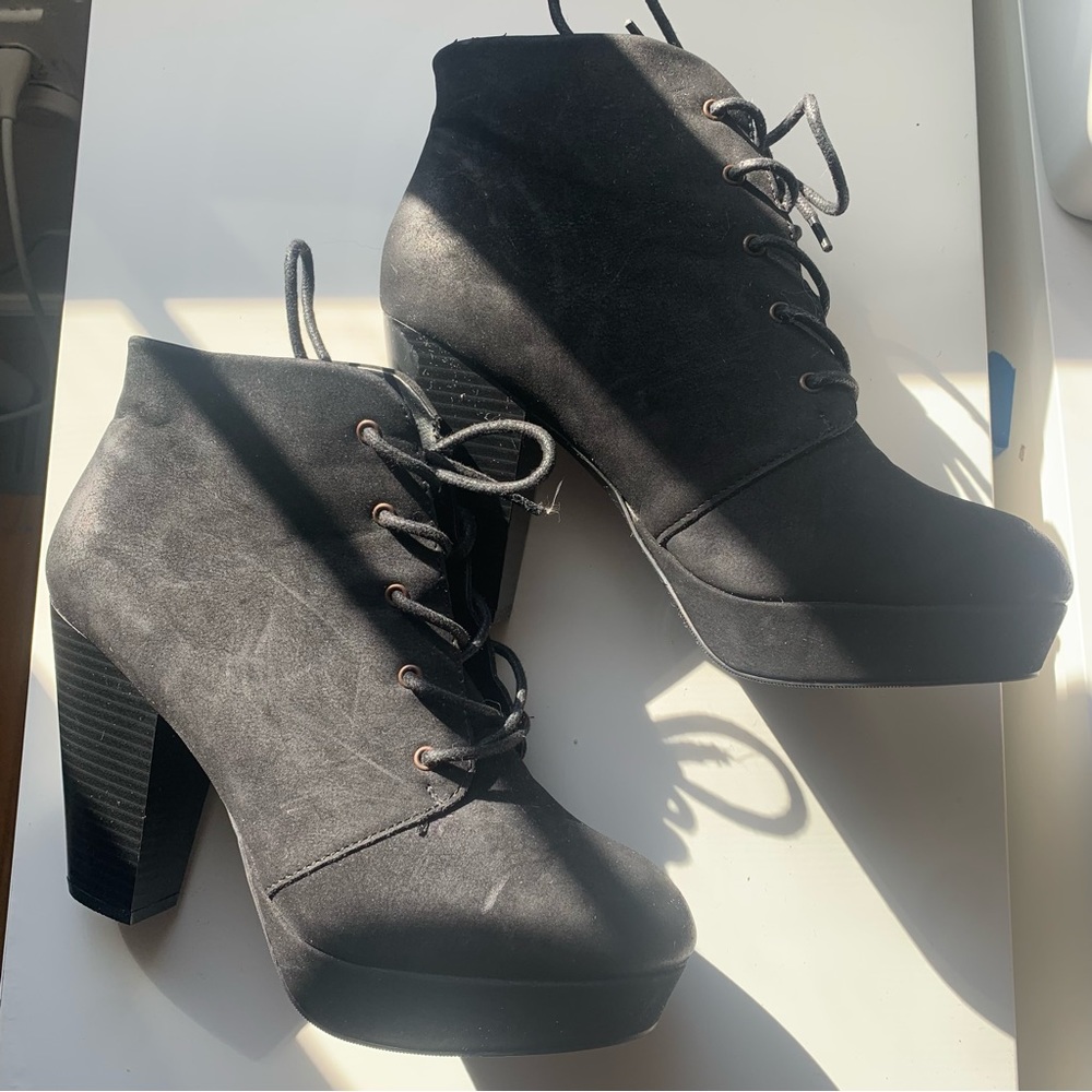 Target Jeffery Campbell like lita Platform Heels in Black Suede